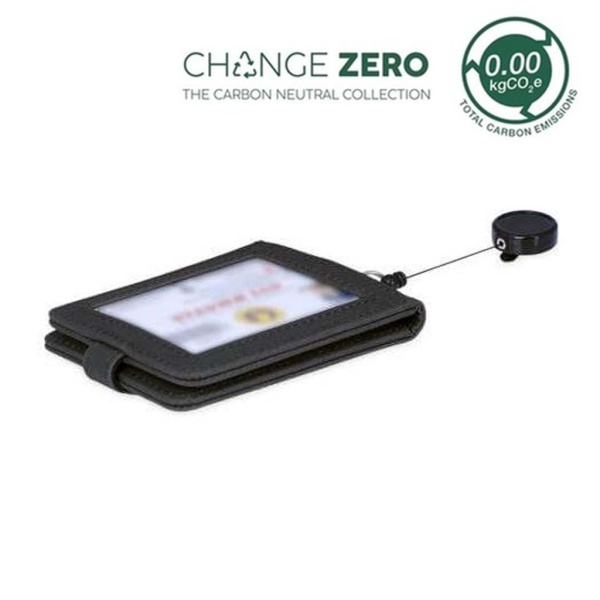 ID card holder with reel badge