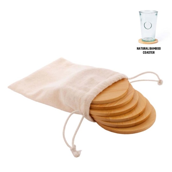 bamboo coasters set