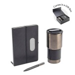 tumbler notebook and pen gift set