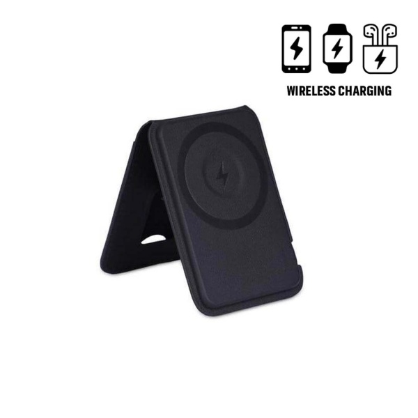 magnetic wireless charger card holder