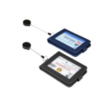 ID card holder with reel badge