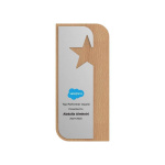 sustainable wood award trophy