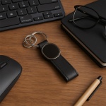 PU and metal keychain