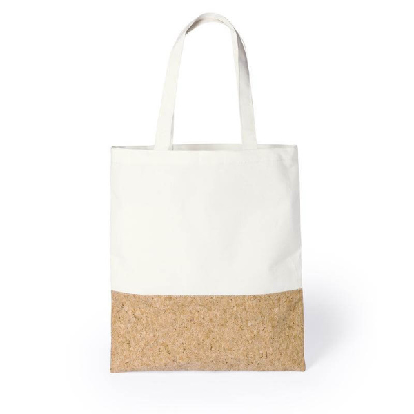 recycled cotton cork shopping bag