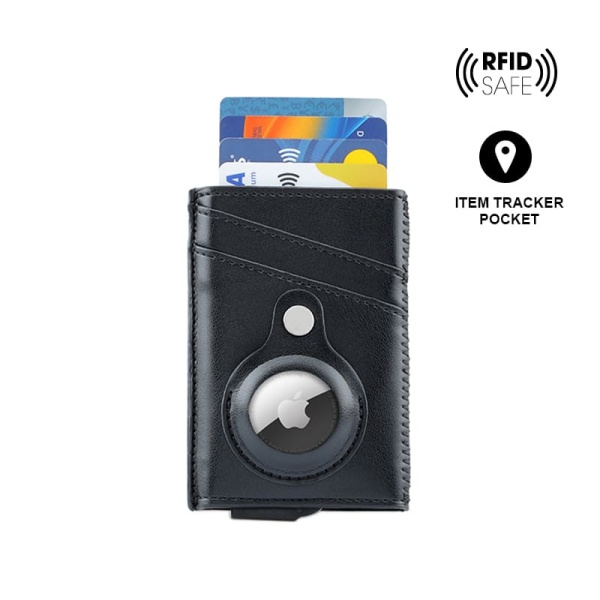 rfid card holder with airtag pocket