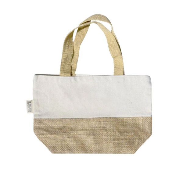 recycled cotton jute mini bag