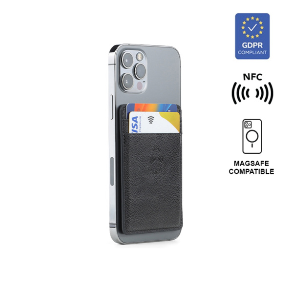 mag cardholder with nfc business card
