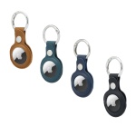 pu keychain with airtag holder