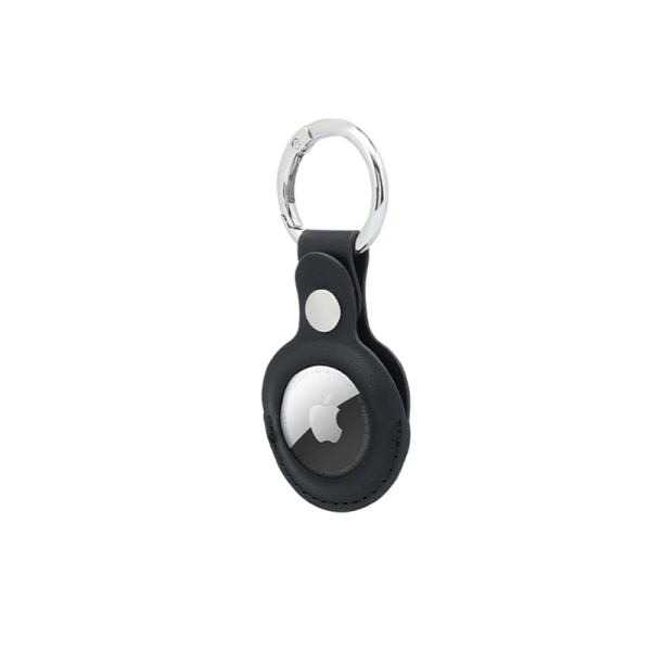 pu keychain with airtag holder