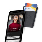 mag cardholder with nfc business card