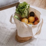 recycled cotton cork shopping bag