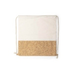 recycled cotton cork drawstring bag