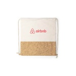 recycled cotton cork drawstring bag